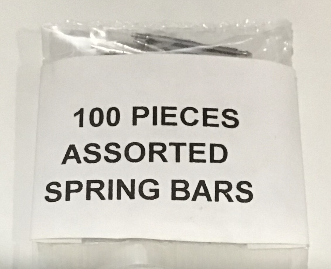 100pc Assortment of Watch Spring Bars/Push Pins