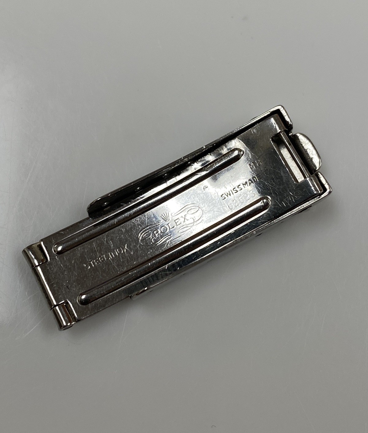 Genuine Rolex 62523D-18 Stainless Steel Buckle Clasp for 13mm Ladies Bracelet