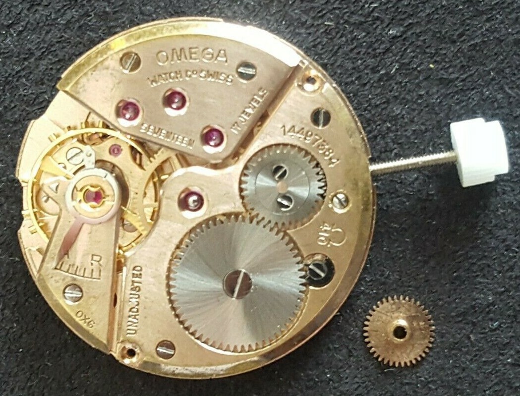 Omega Movement Caliber 410, 17 Jewels, Hour Wheel Height 1.50mm