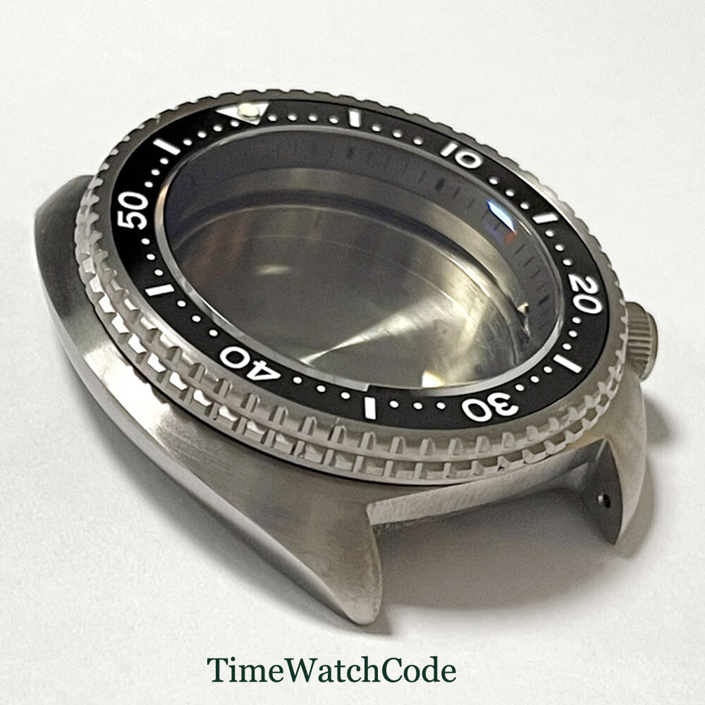 Titanium Sapphire Watch Case Fit For NH35A NH36A Modified AR Coating 200m Diving