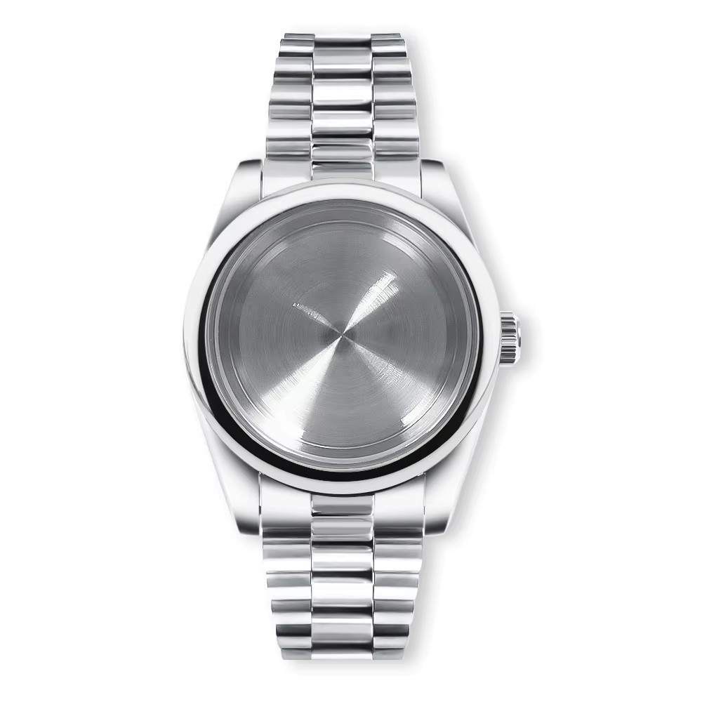36Mm/39Mm Silver Watch Case Sapphire Glass Fit NH35 NH36 ETA2824 2836 Mingzhu DG