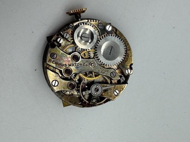 Vintage Benrus 15 Jewels 32207 Watch Movement WORKS
