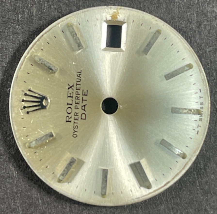 Vintage Rolex Oyster Perpertual Date Watch Dial For 26mm Case 6517 6519 6917