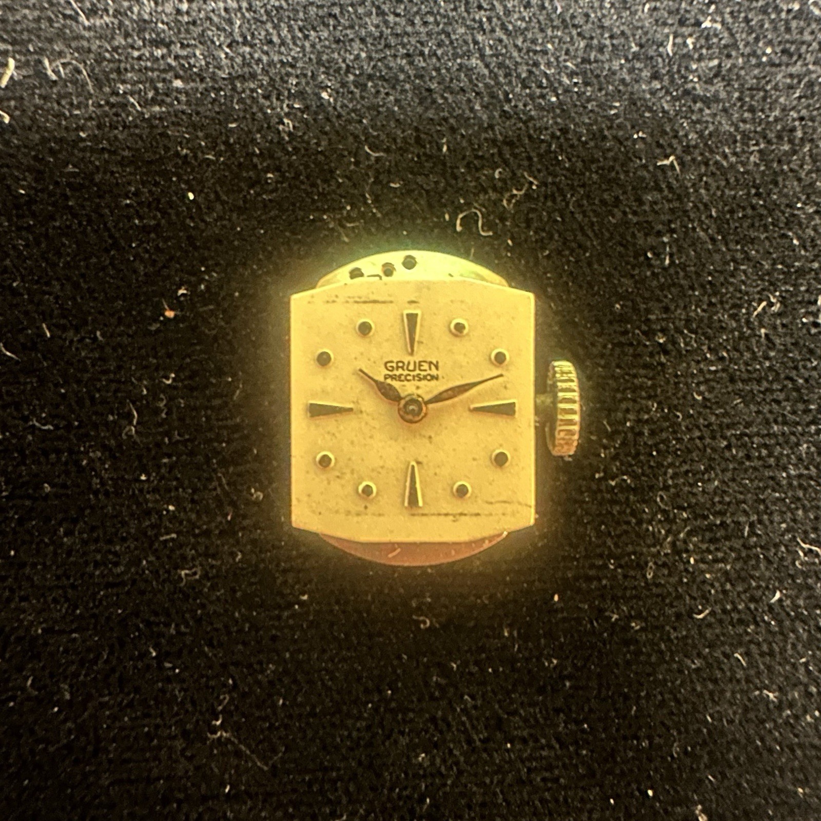 Gruen Precision 275 17j Watch Movement & Dial Parts Or Repair