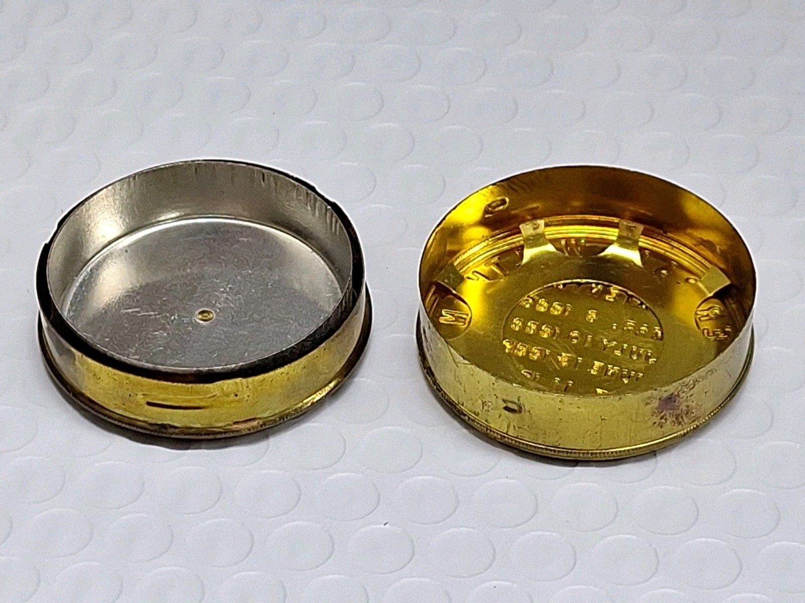 American Waltham Watch Co. Pocket Watch Movement Holder Container Tin 16s EMPTY