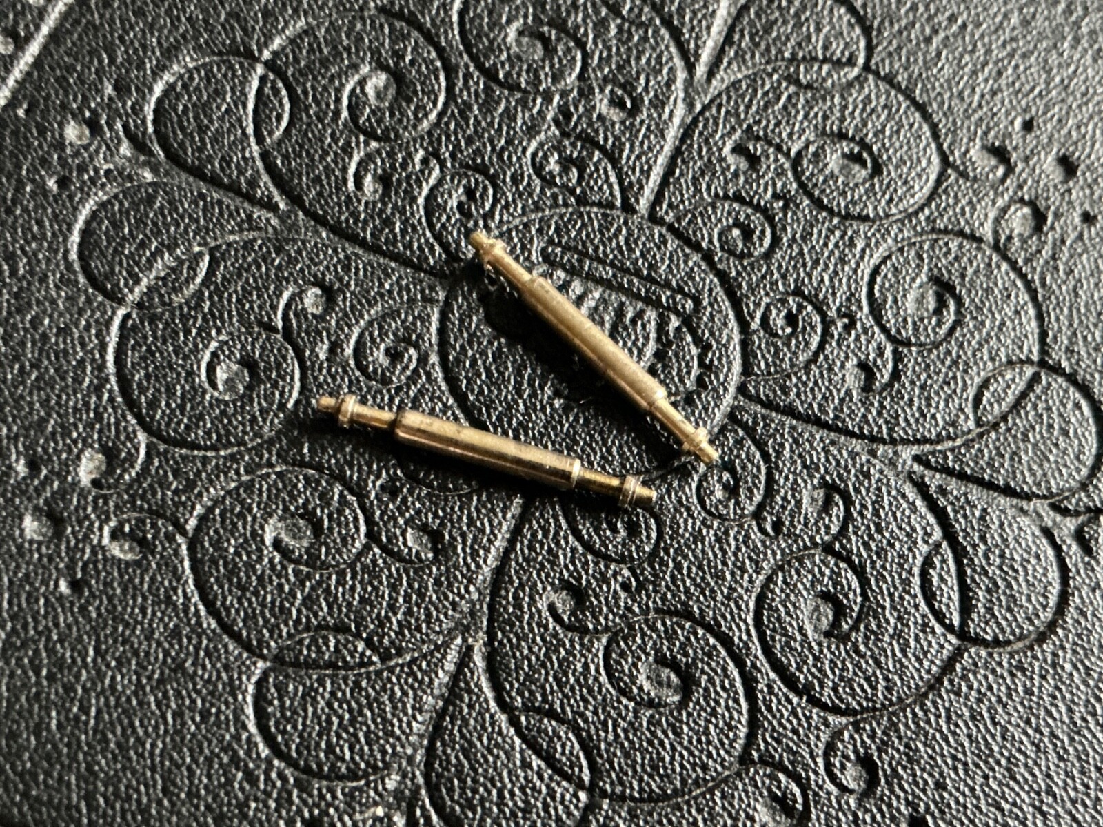2 Rolex 18k Yellow Gold Datejust Spring Bar Watch Pins 69178 13mm 23-9361