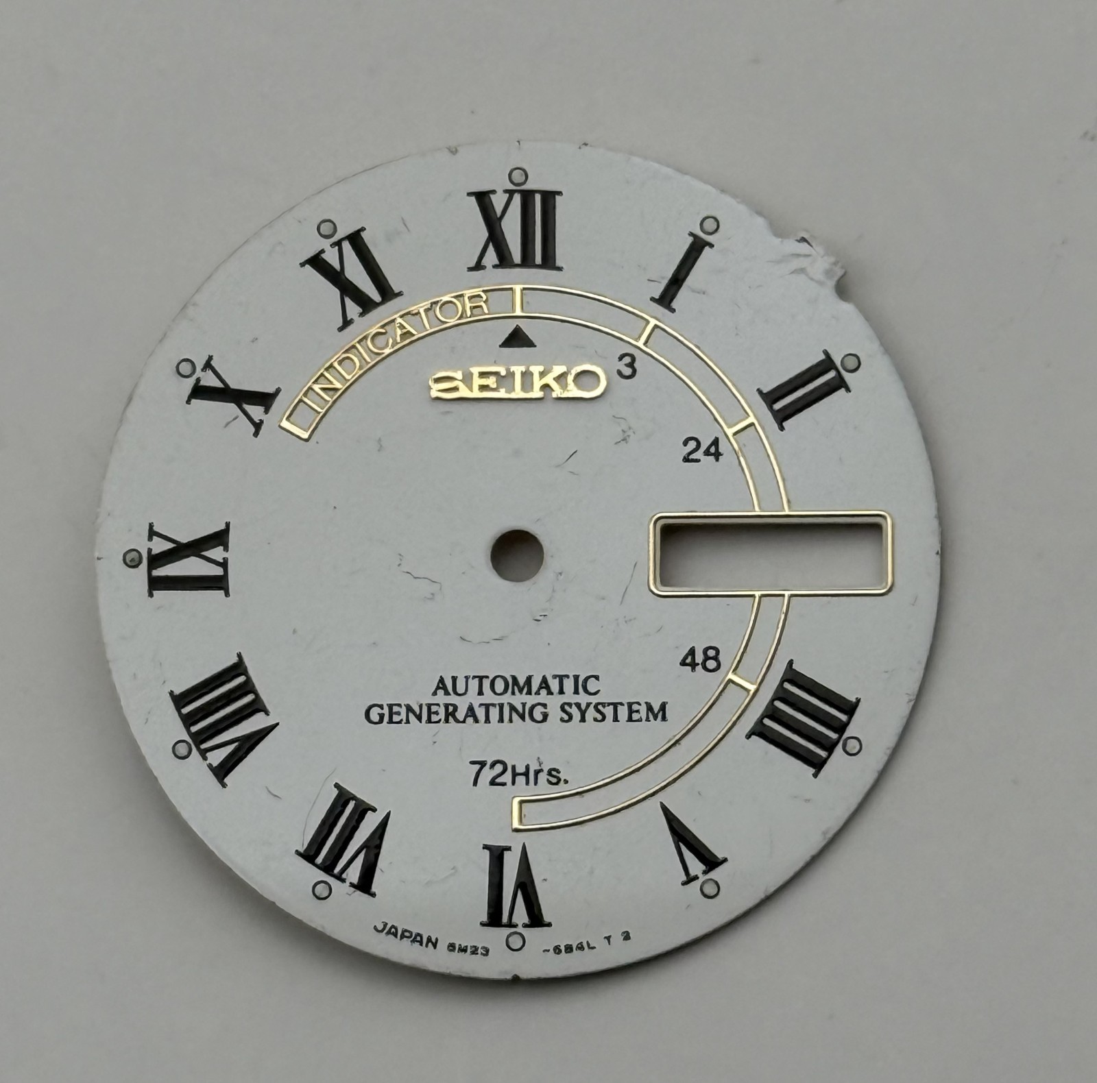 Seiko 5M23-6B4L Watch Dial Automatic Generating System Spare Parts Repair 26.4mm