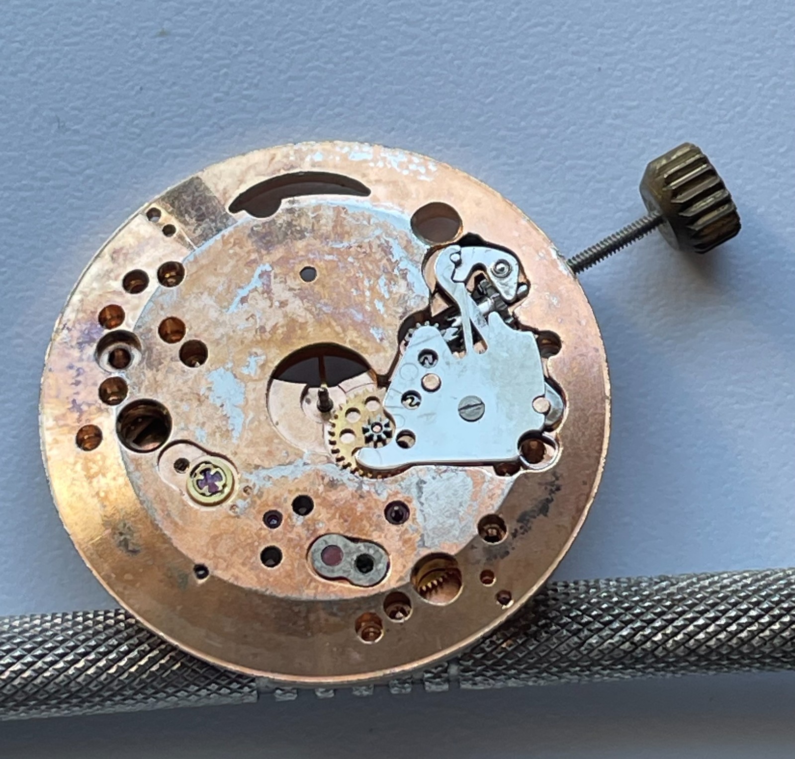 Benrus Watch Movement 17 Jewels Model DN2F 11.5 Ligne Military Repair Parts