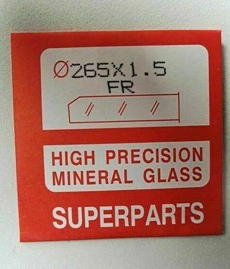Quality Watch Glass Mineral Crystal Face Flat Round 1.5mm Thick Ø 16.1mm to 40mm