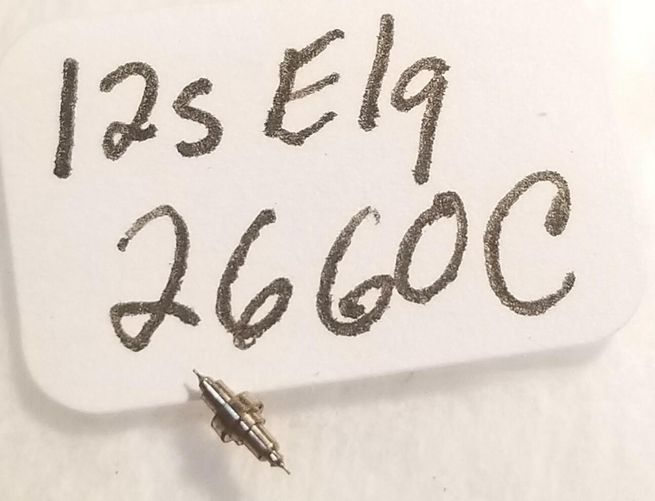 12s Elgin 2660C Balance Staff