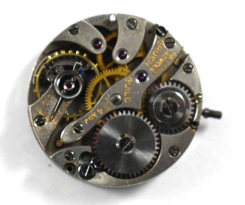 Vintage Gruen Manual Wind 15J 127 Wrist Watch Movement lot.a5