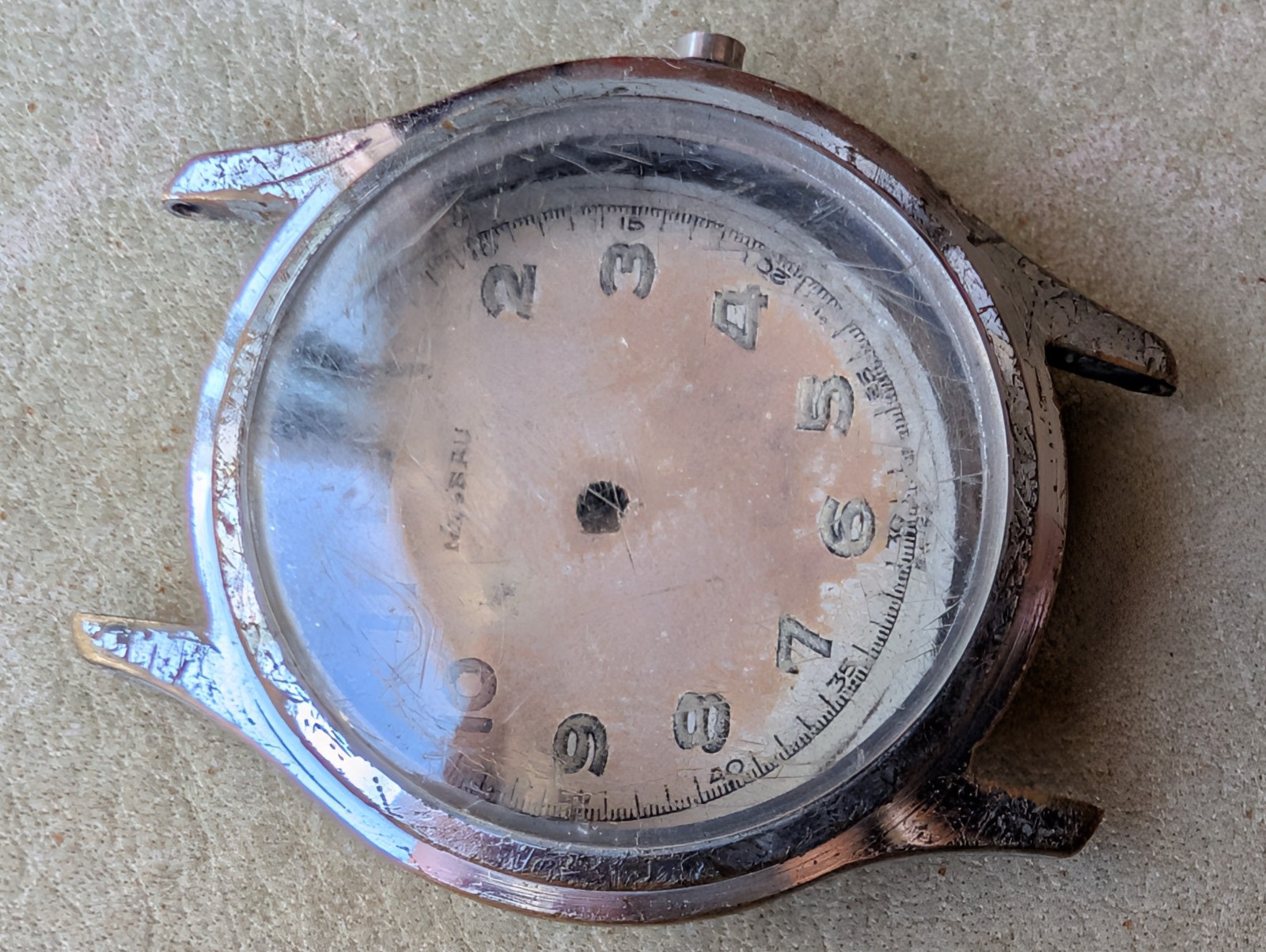 Vintage 1960’s Nassau Sportsman Midsize Watch CASE/CRYSTAL/SWISS ONLY DIAL COMBO