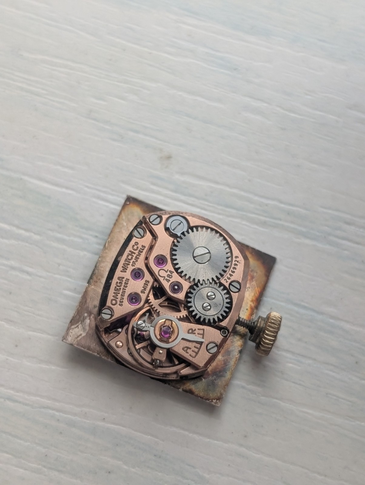 Vintage Omega 484 Mechanical Watch Movement (Runs)