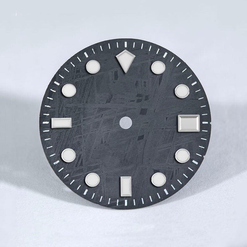 DS Natural Real Meteorite Dial 28.5MM NH35/34 Personalized custom logo and text