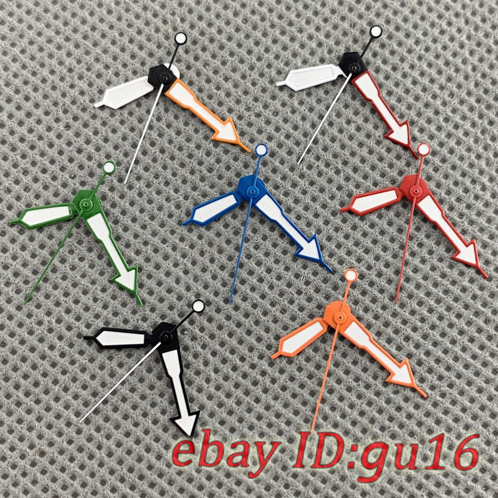 Green luminous black blue green orange watch hands fit NH34 NH35 NH36 Movement