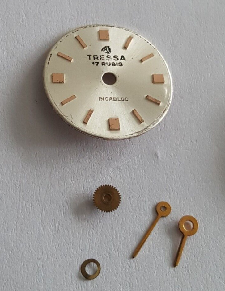 Tressa (FEF Caliber 6650) Wind-up Movement HWH 1.05mm + Dial + Hands