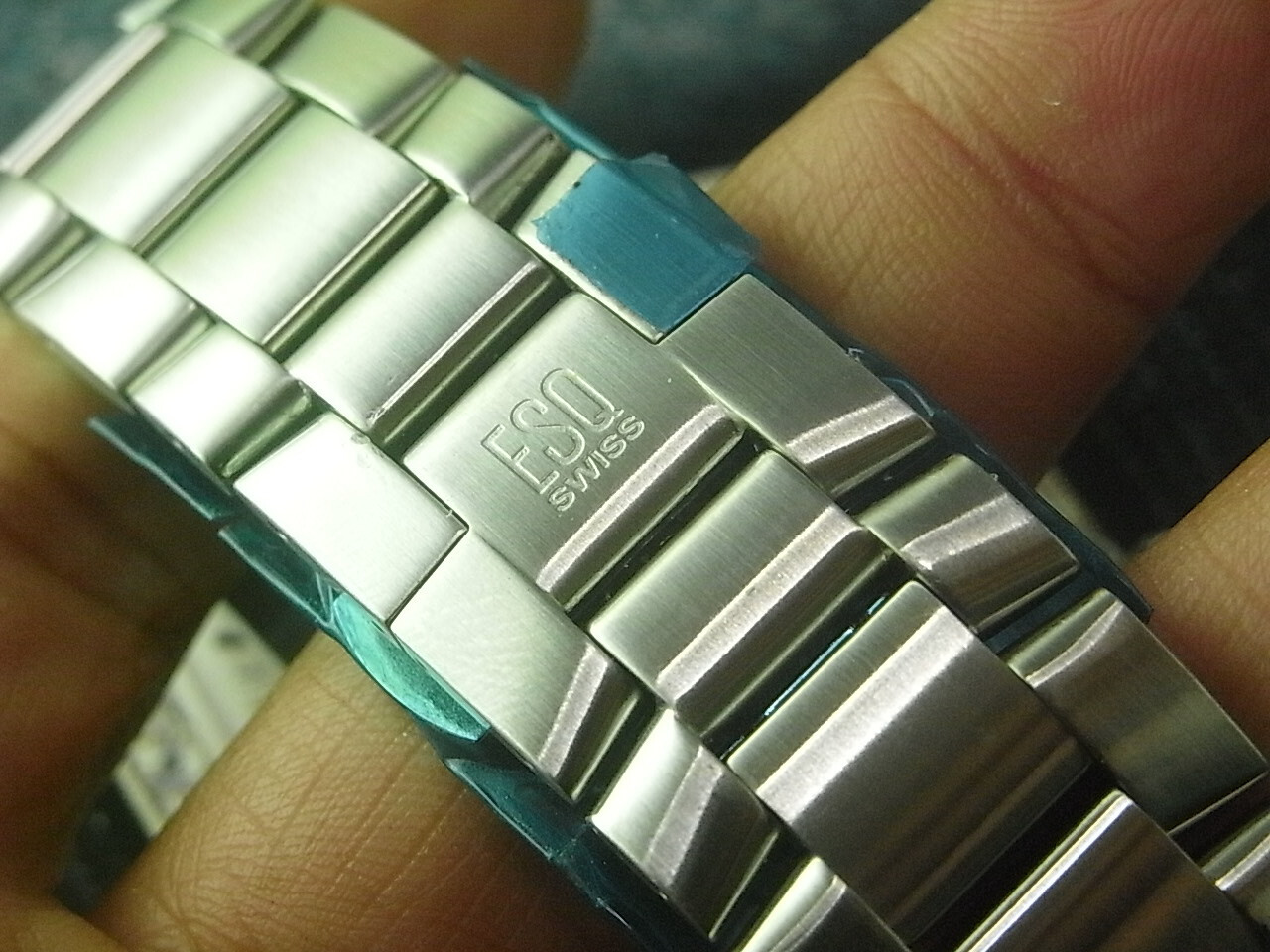 Defective NOS 40MM ESQ BY MOVADO DIVER CASE WITH 22MM SS WATCH BAND BRACELET