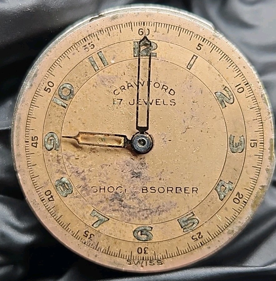Crawford 17j Watch Movement Parts/Repair (R3)