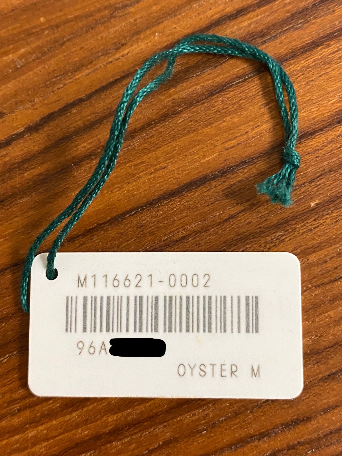 Rolex 116621 Yacht-Master 40 Genuine White Hang Tag (P)