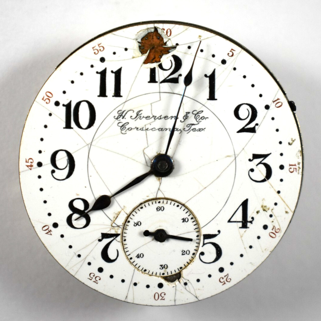 Vintage Hampden Dueber Grand Railroad 18s 17J OF Pocket Watch Movement lot.wz