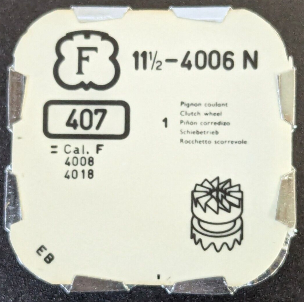NOS FELSA 11-1/2″ Cal. 4006N 4008 4018 Clutch Wheel Part # 407 31.121