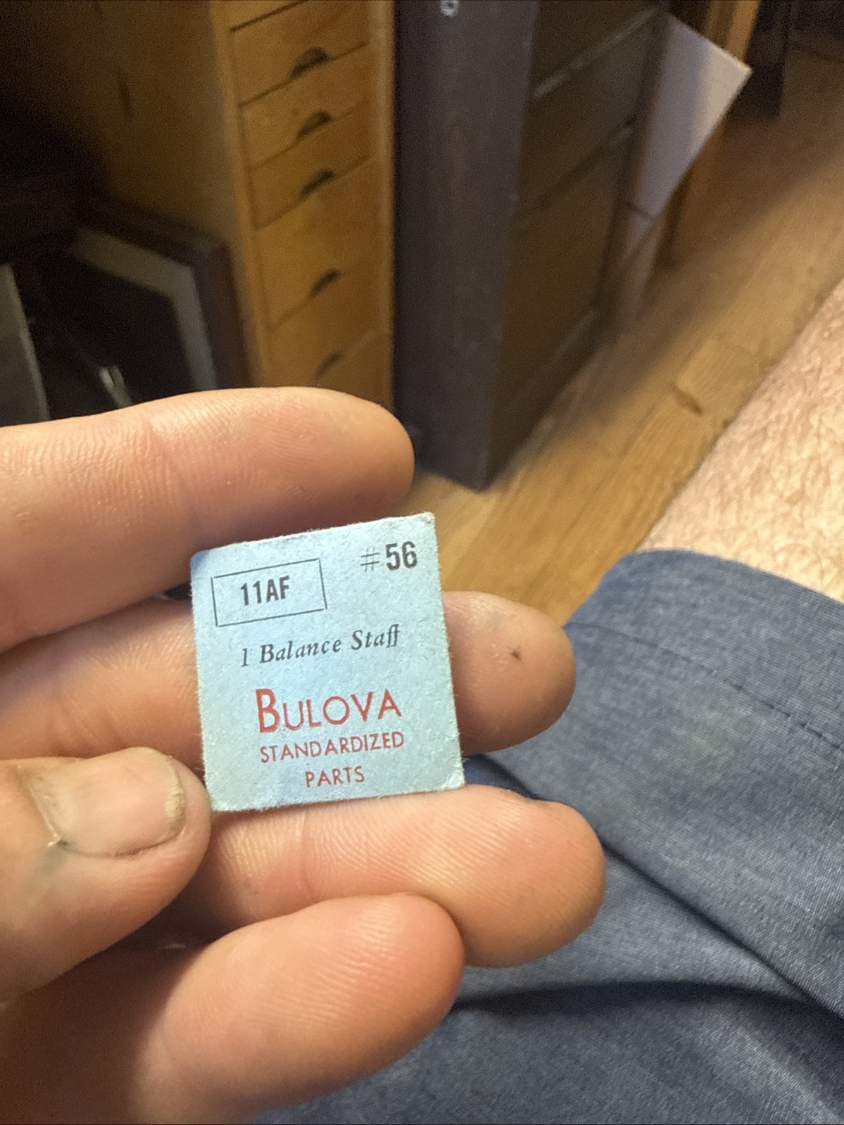 Bulova 11af #56 Balance Staff – SEALED NOS
