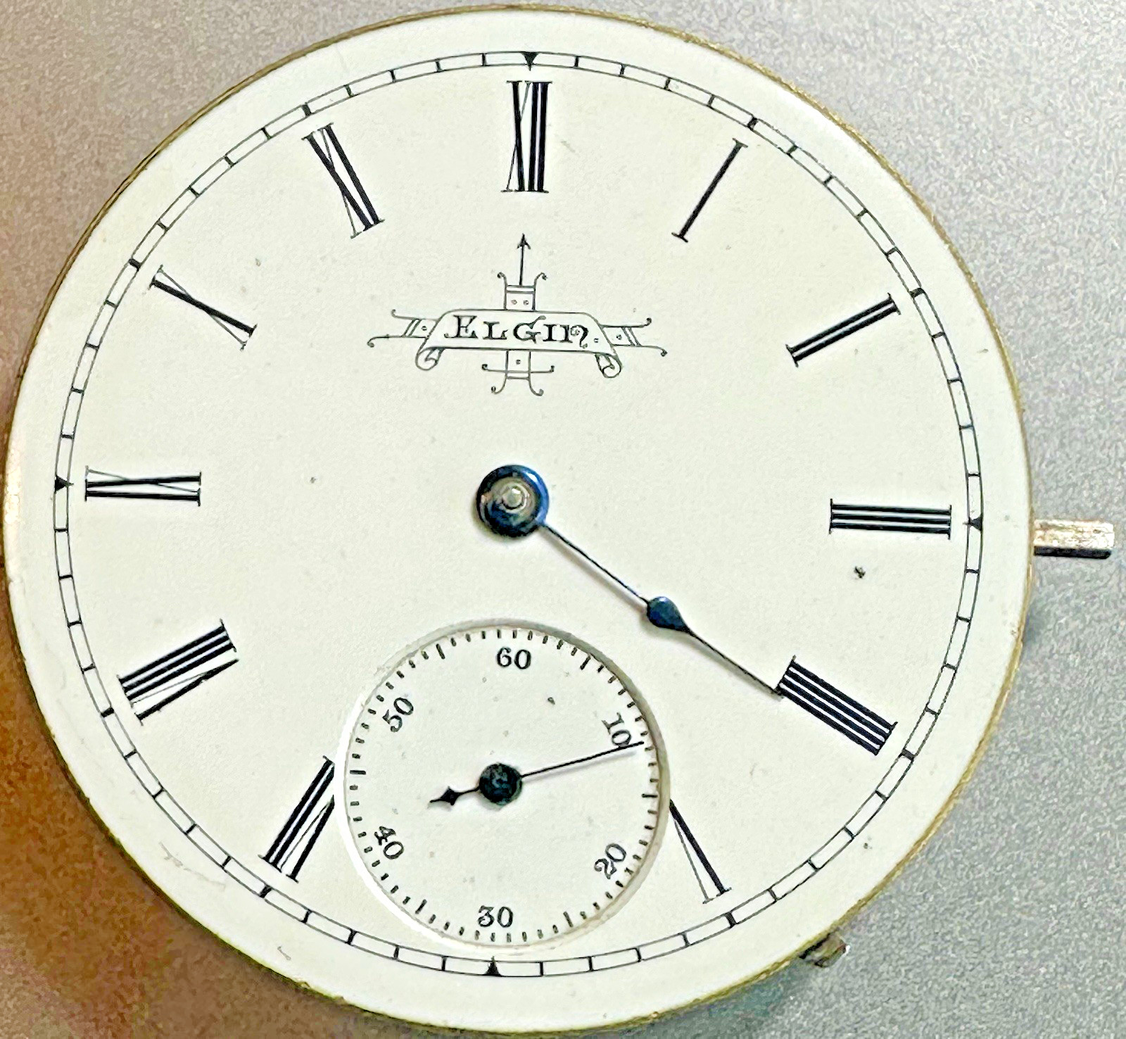 * 1891 6 Size ELGIN Gr 95 M. 1 7J HC LS GILT WATCH MOVEMENT RUNS S32