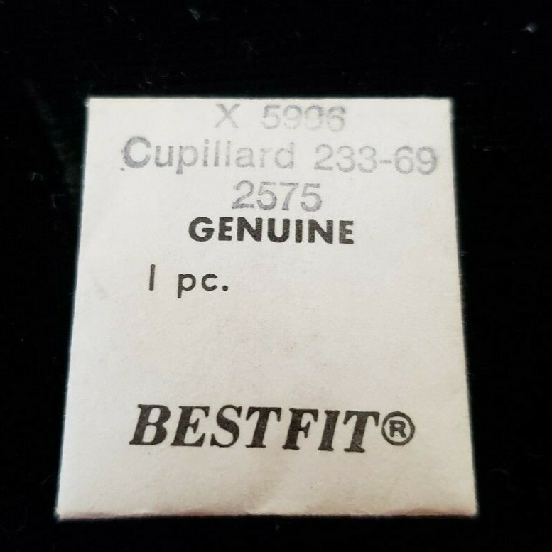 Genuine 1Pc Bestfit Watch part #X5996, Cupillard 233-69, 2575, open 