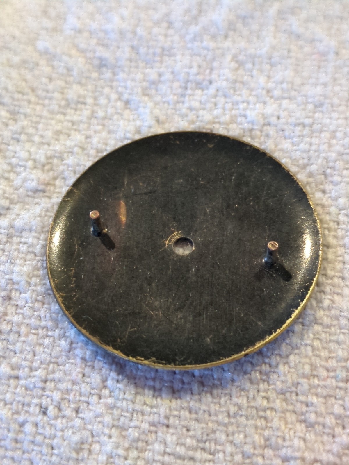 Lot Of 3 Watch Dials. Hugex Chronograph, Elgin Automatic, Benrus Selfwinding.