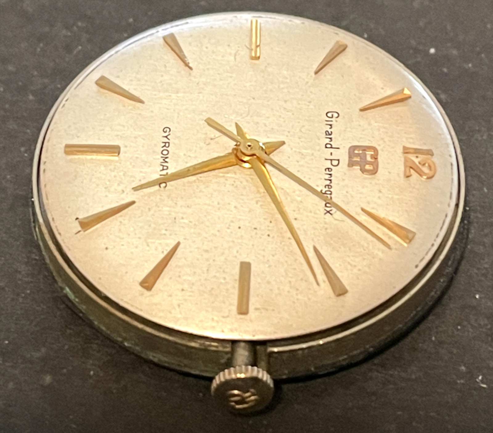 Vintage GirardPerregaux Gyromatic Mens Automatic Watch Movement Ticks 17 G2U