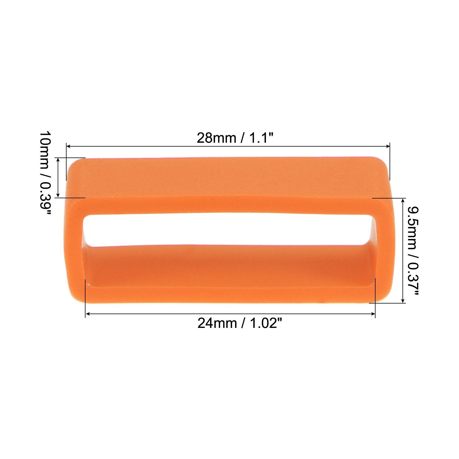 Slots strap watch, for 24mm width watch strap, orange 4 pcs