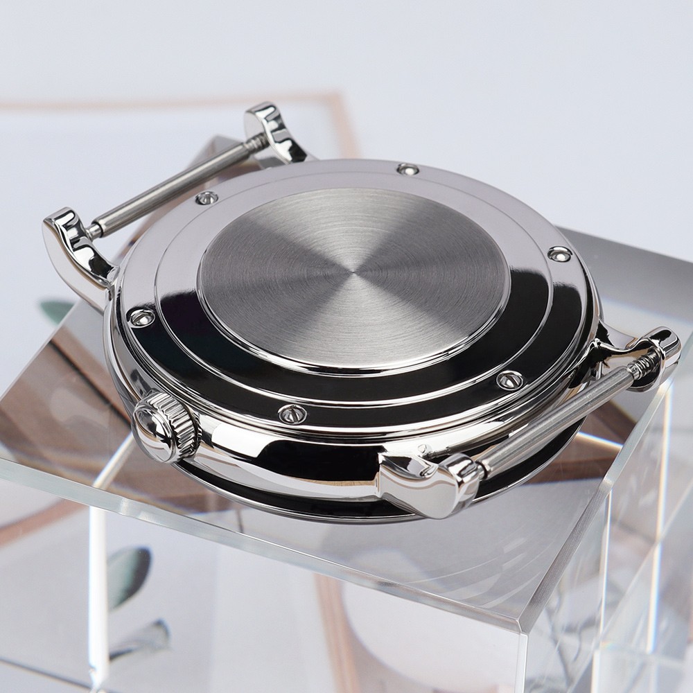 FEIYASHI Polished 316L Steel 40mm Classic Silver Watch Case Sapphire For ETA2824