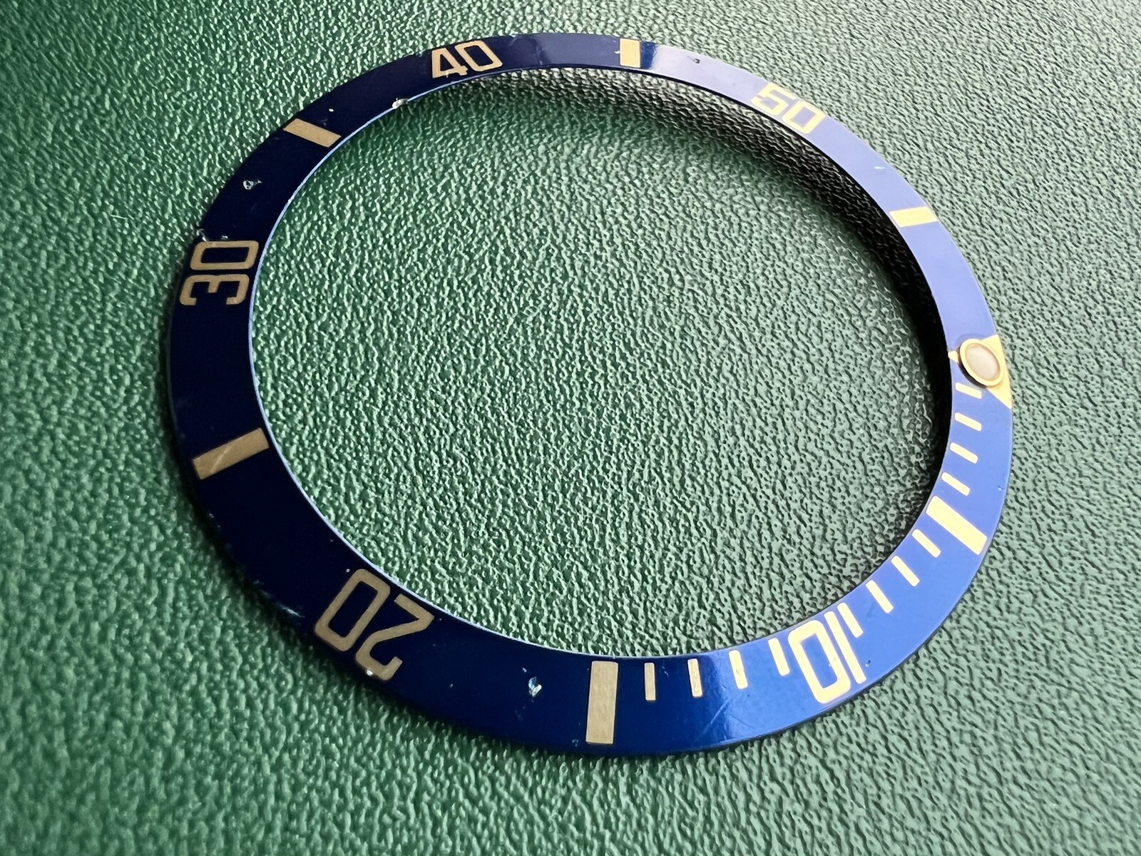 Genuine Rolex Submariner Date 16613 16803 16808 16818 Blue Bezel Insert #5298