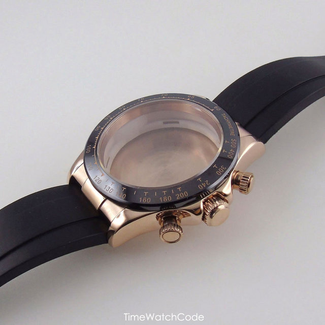 39mm VK63 Watch Case for DAYTONA Men Watch VK64 Movement Sapphire Chronograph