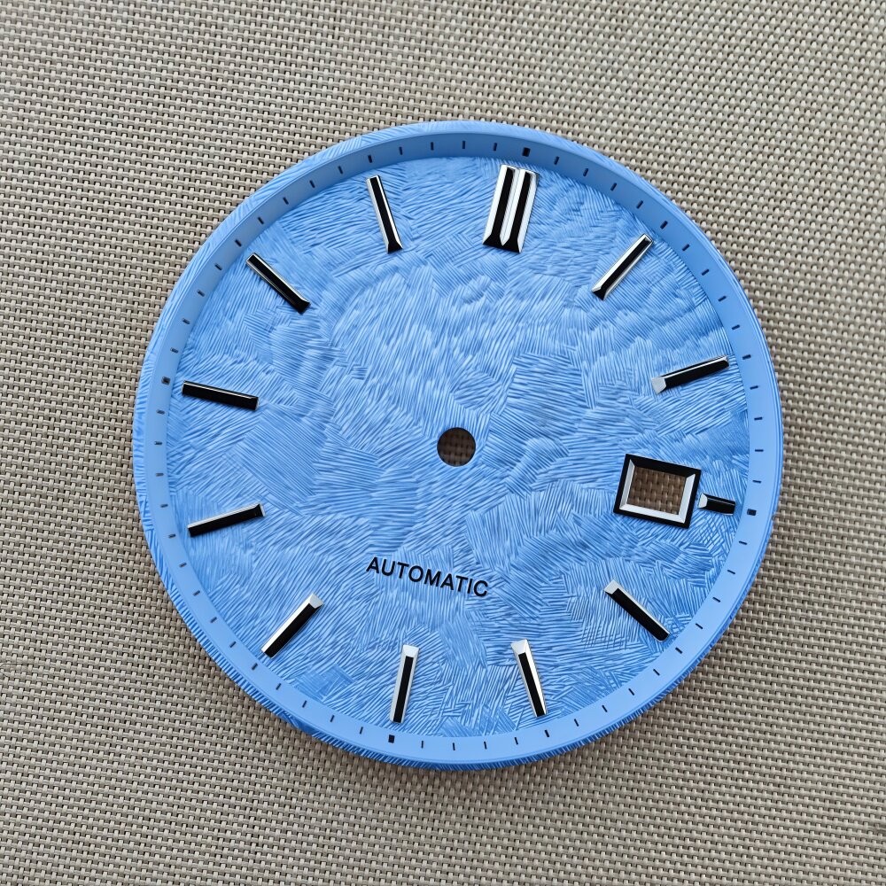 33.5mm Sakura Cherry Blossom Watch Dial White Textured Fit NH35 NH36 Mod Part