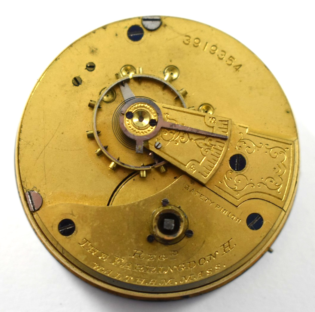 Vintage Waltham Broadway 18s 7J KW/KS Private Label Pocket Watch Movement lot.qj