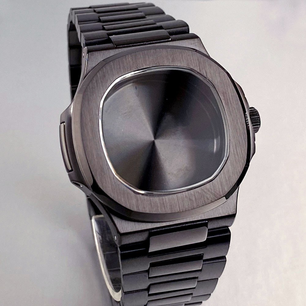 NH35A 40mm Square Watch Case Sapphire Crystal for NH36 NH38 NH70 Waterproof