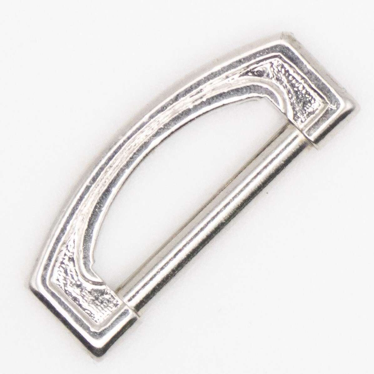 NOS 14K Solid White Gold 19.5 mm x 8.2 mm Fancy Watch Bow for Pocket Watch Case