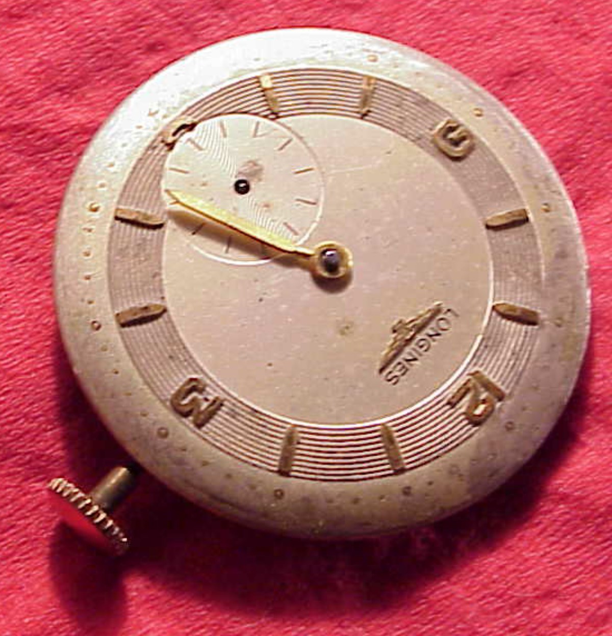 LONGINES 23Z SUB SECOND RUNS ON WINDING WRISTWatch Movement REPAIR PARTS