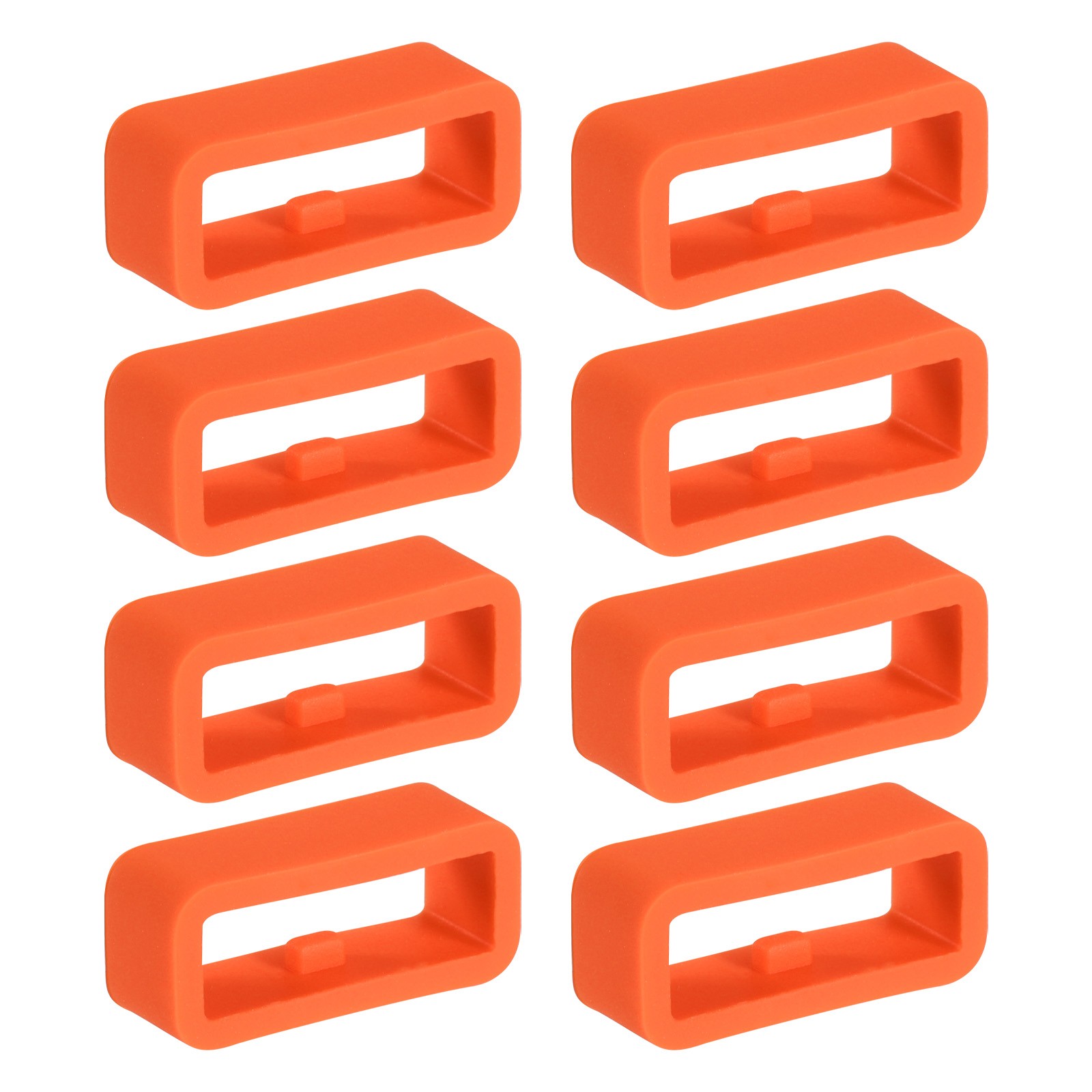8 Pcs Watch Band Holder Loop, 16mm Universal Watch Replacement Band, Orange