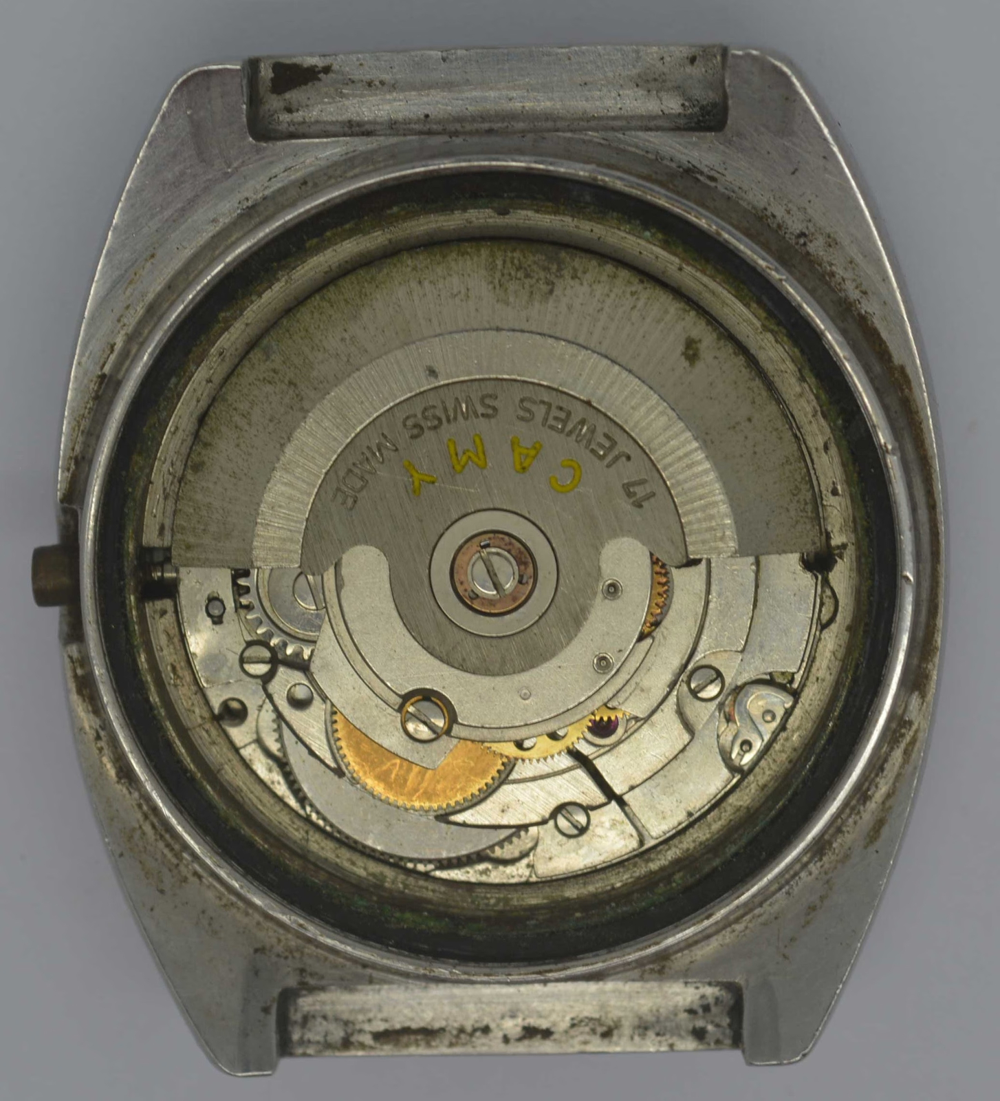 Vintage CAMY Montego Steel Watch. Ref 7643, Cal 2789-Repairs