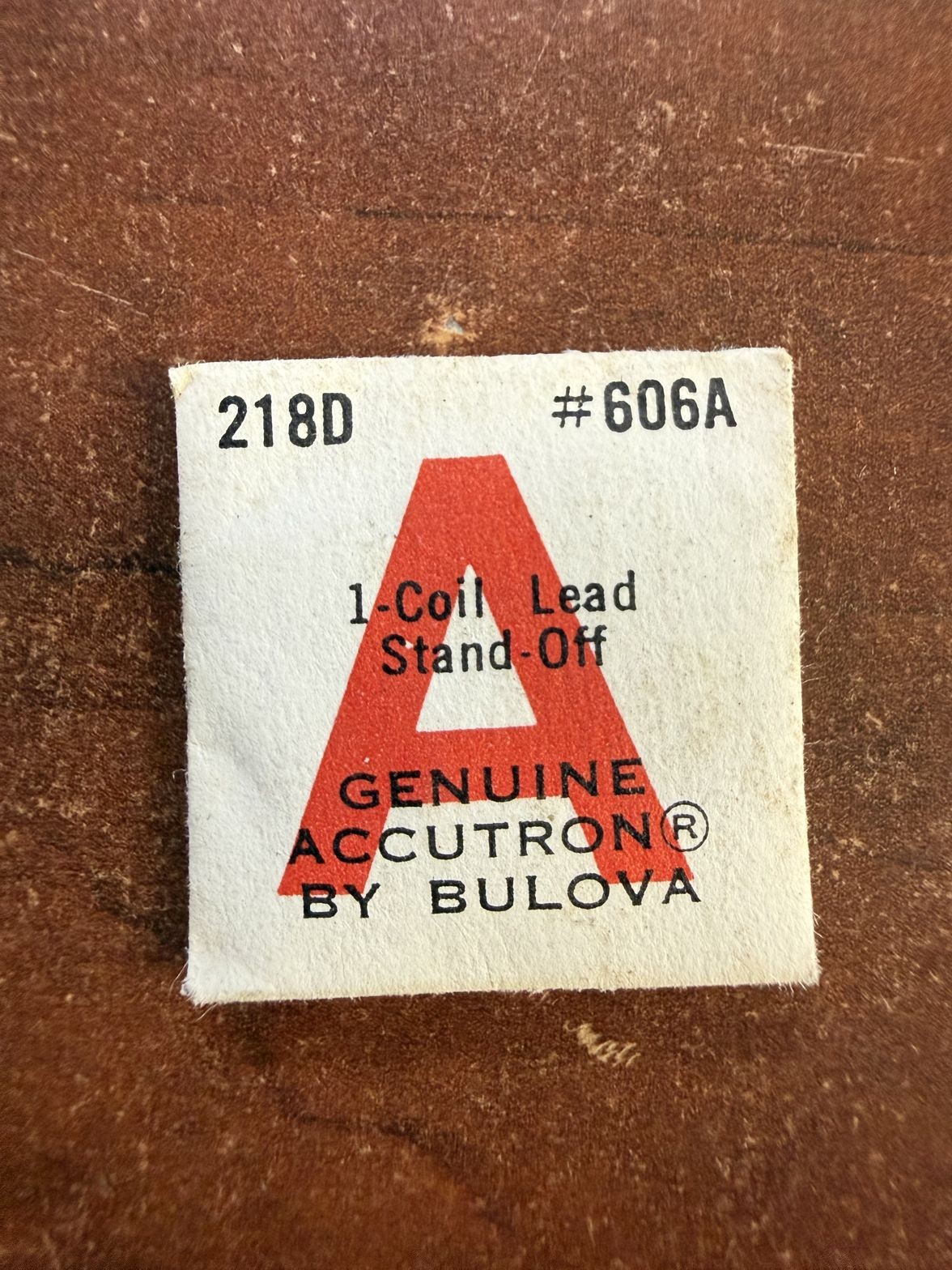 Accutron 218D #606A Coil Lead Stand-Off NOS Genuine Vintage Watch Part