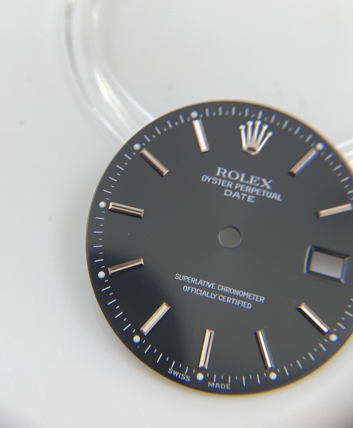 Genuine Rolex 34mm Oyster Perpetual Date 15000 Black/Silver Cal 3035/3135 Dial