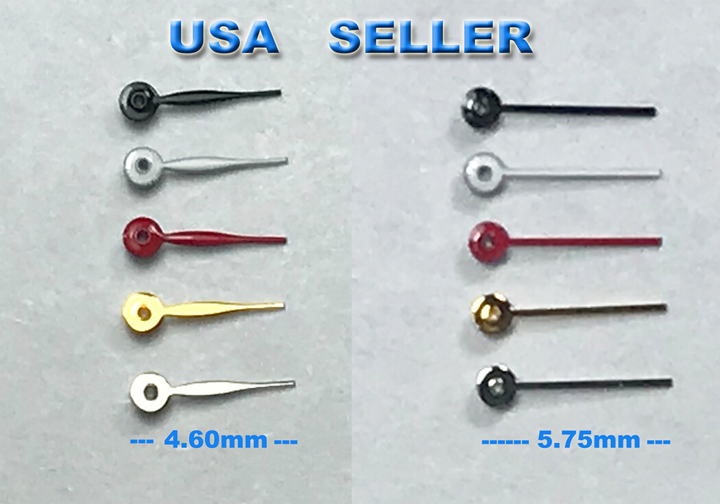New Sub-Seconds watch hands repairs parts Black Gold Red Silver White 5 Sizes