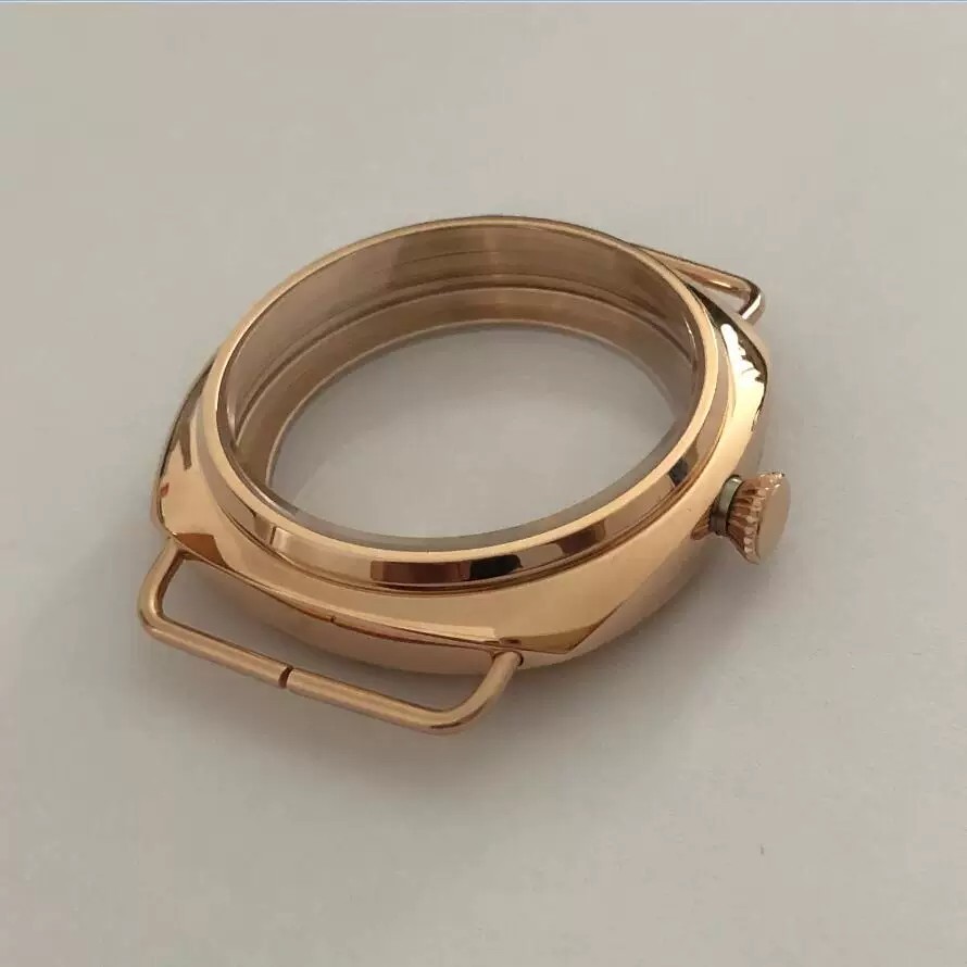 45mm 316L Steel Watch Case for ETA 6497 6498 Sea-gull ST3600 ST3621 Movement