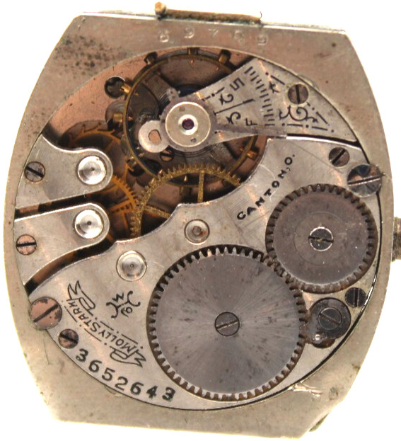 1917 DUEBER HAMPDEN WATCH MOVEMENT 3652643 GRADE: MOLLY STARK 5/0s 7j (QC3)