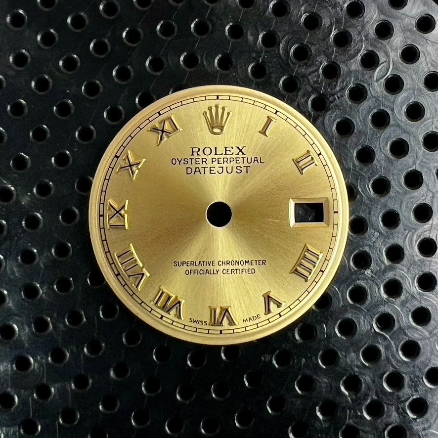 Factory Genuine Rolex Datejust 26 Champagne Gold Roman Numeral Dial