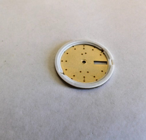 GENUINE SEIKO 6923 A GOLD DIAL & AND DJIAL HOLDER. USED