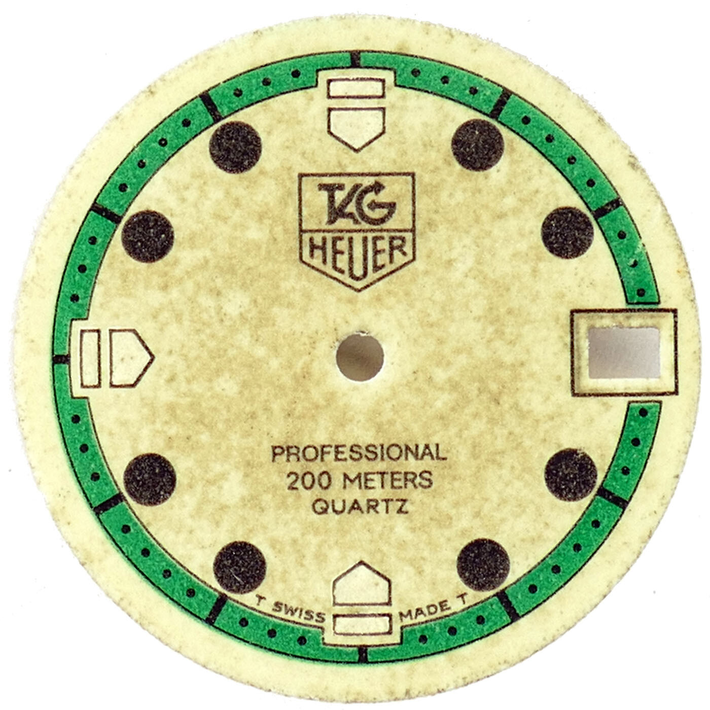 TAG HEUER PROFESSIONAL FORMULA ONE LADIES DIVER 200M WATCH CREAM AND GREEN DIAL