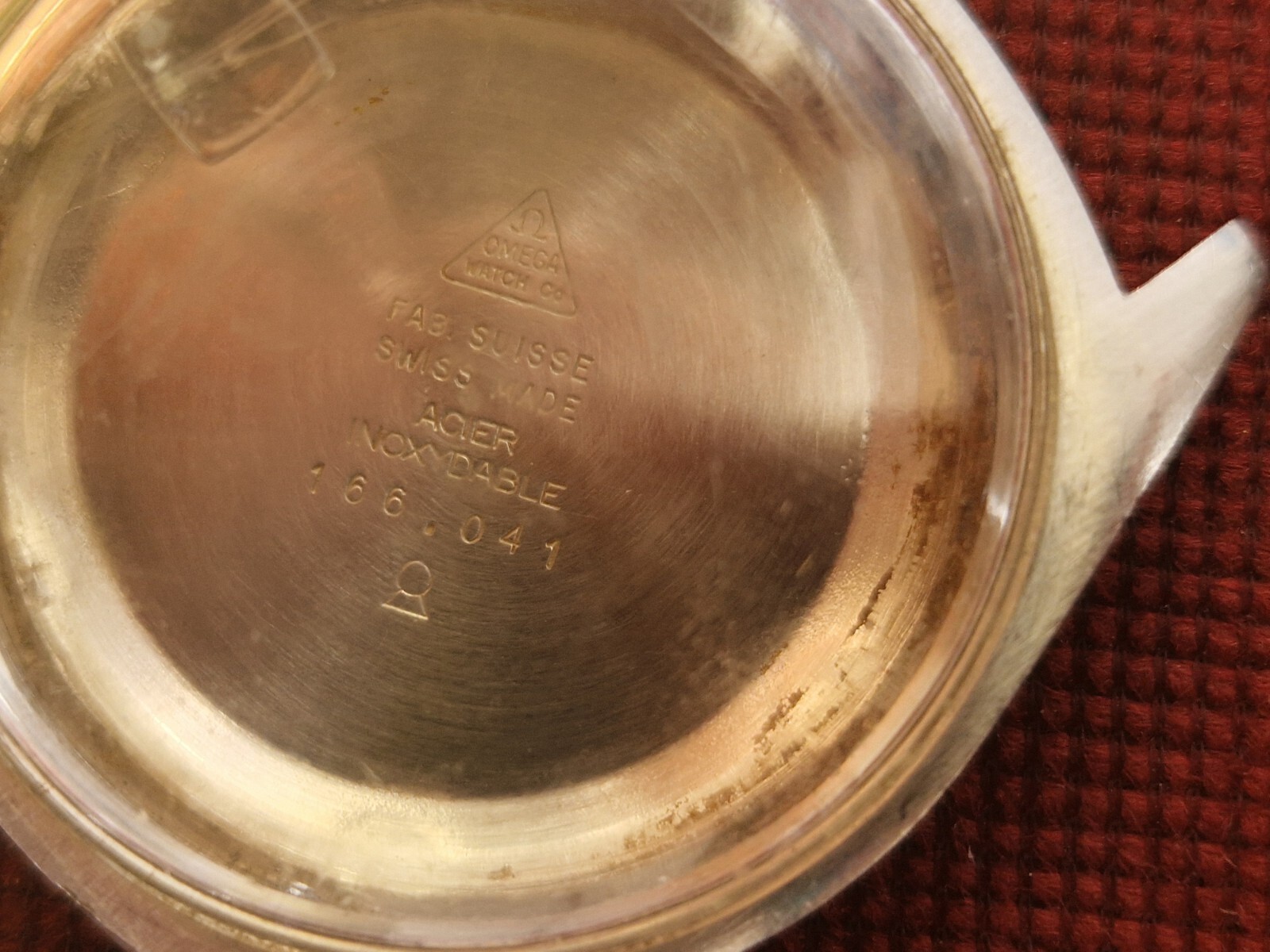 Omega watch case only, ref.166 041
